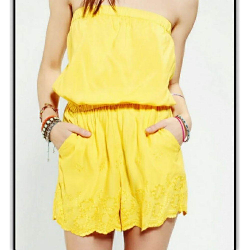 Angie Yellow Romper
